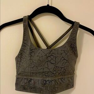 Lululemon Pattern Gray/Green Sports Bra